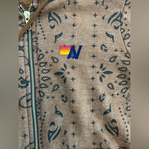 NWT Aviator Nation bandana zip hoodie - Picture 6 of 8
